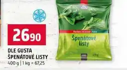 Terno DLE GUSTA ŠPENÁTOVÉ LISTY nabídka