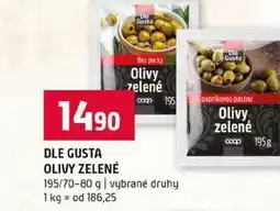 Terno DLE GUSTA OLIVY ZELENÉ 195/70-80 g vybrané druhy nabídka