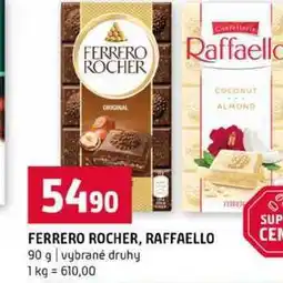 Terno FERRERO ROCHER, RAFFAELLO 90 g vybrané druhy nabídka