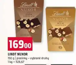 Terno LINDT NUXOR 150 g pralinky vybrané druhy nabídka