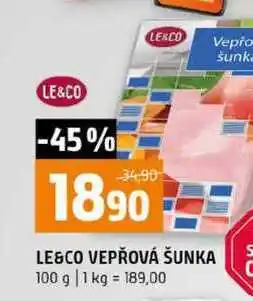 Terno LE&CO VEPŘOVÁ ŠUNKA nabídka