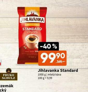 Terno Jihlavanka standard mletá káva nabídka