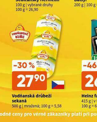 Terno Vodňanská drůbeží sekaná nabídka