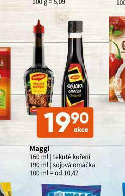 Terno Maggi tekuté koření nabídka