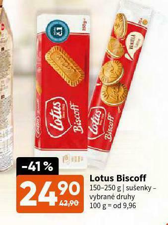 Terno Lotus biscoff nabídka