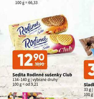 Terno Sedita rodinné sušenky club nabídka