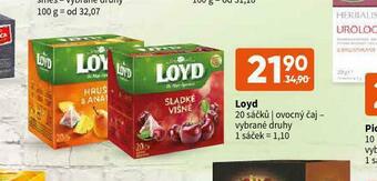 Terno Loyd ovocný čaj nabídka