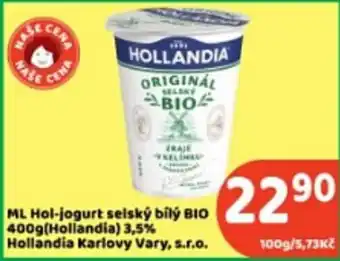 Hollandia ml jogurt selsky bily bio