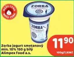Brněnka Zorba jogurt smetanový nabídka