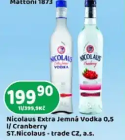 Brněnka Nicolaus Extra Jemná Vodka Cranberry nabídka