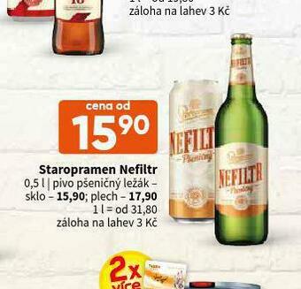 Terno Pivo staropramen nefiltr nabídka