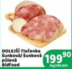 Brněnka Bidfood Dolejší tlačenka šunková/ šunková půlená nabídka