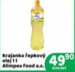 Brněnka Alimpex Food a.s. Krajanka řepkový olej nabídka
