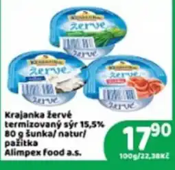 Brněnka Zerve krajanka žervé termizovaný sýr nabídka