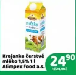 Brněnka Krajanka čerstvé mléko 1,5% nabídka