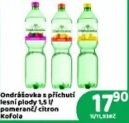 Brněnka Ondrášovka s příchutí lesní plody pomeranč/citron Kofola nabídka