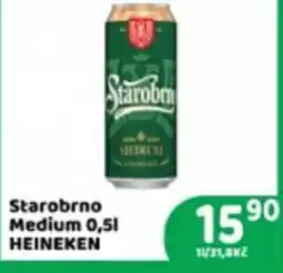 Brněnka Starobrno Medium Heineken nabídka