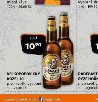 Terno Pivo velkopopovický kozel 10 nabídka