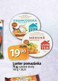 Coop Lunter pomazánka nabídka
