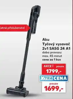 Kaufland Aku Tyčový vysavač 2v1 SASG 24 A1 nabídka