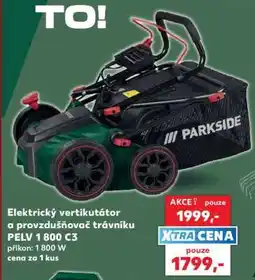 Kaufland Elektrický vertikutátor a provzdušňovač trávníku PELV 1 800 C3 nabídka