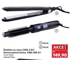 Kaufland Žehlička na vlasy CHGL 2 A1 / Horkovzdušná kulma CWG 300 A1 nabídka
