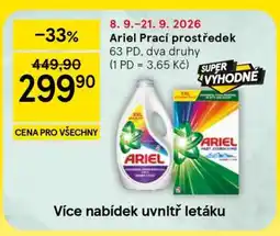 Tesco Ariel prací prostředek nabídka
