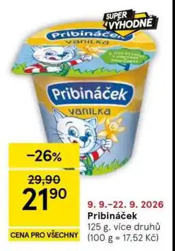 Tesco Pribináček nabídka