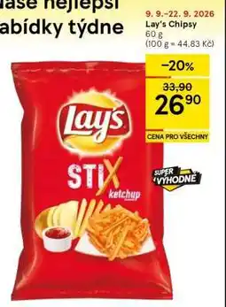 Tesco Lay’s Chipsy nabídka