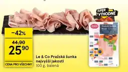 Tesco Le & Co Pražská šunka nejvyšší jakosti nabídka