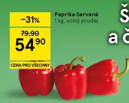 Tesco Paprika červená nabídka