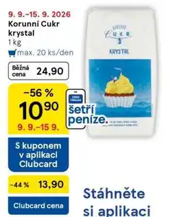 Tesco Korunní Cukr krystal 1 kg nabídka