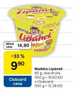 Tesco Madeta Lipánek nabídka