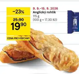 Tesco Anglický rohlík nabídka