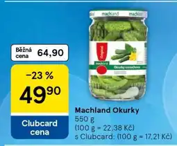 Tesco MACHLAND Okurky nabídka