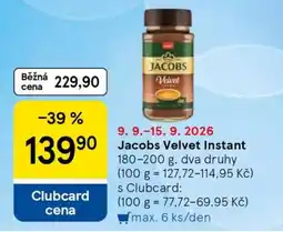 Tesco Jacobs Velvet Instant nabídka