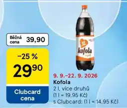 Tesco Kofola nabídka