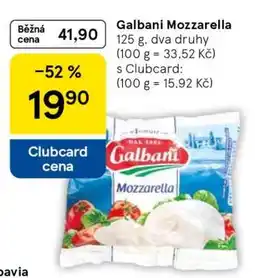 Tesco Galbani mozzarella nabídka