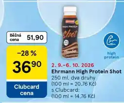 Tesco Ehrmann High Protein Shot nabídka