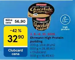 Tesco Ehrmann High Protein pudding nabídka