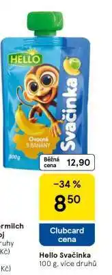 Tesco HELLO Svačinka nabídka