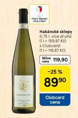 Tesco Habánské sklepy nabídka