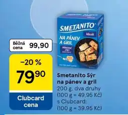 Tesco SMETANITO SÝR NA PÁNEV A GRIL nabídka