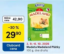 Tesco Madeta Madeland plátky nabídka