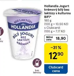 Tesco Hollandia Jogurt krémový bílý bez laktózy s kulturou BiFi nabídka