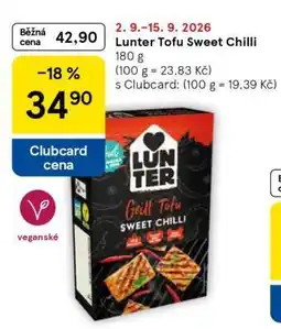 Tesco Lunter Tofu Sweet Chilli nabídka