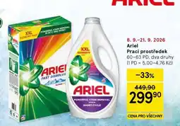 Tesco Ariel prací prostředek nabídka