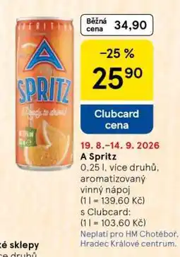 Tesco A Spritz nabídka