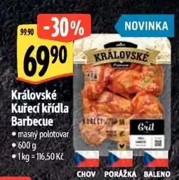 Albert Královské Kuřecí křídla Barbecue nabídka