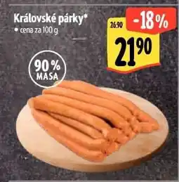 Albert Královské párky nabídka